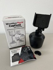 WeatherTech CupFone with Extension -Adjustable Cup Holder Cell Phone Mount Black