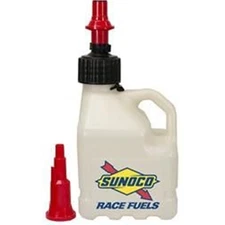 Sunoco Race Jugs R3100CL-FF Utility Jug Lid 3 Gallons Square Polyethlene Clear