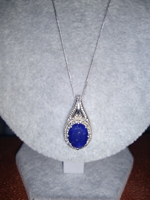 KARIS Collection - Lapislazuli Platinum Bond Messing mit Sterling 20''chn, TCW = 3,6 