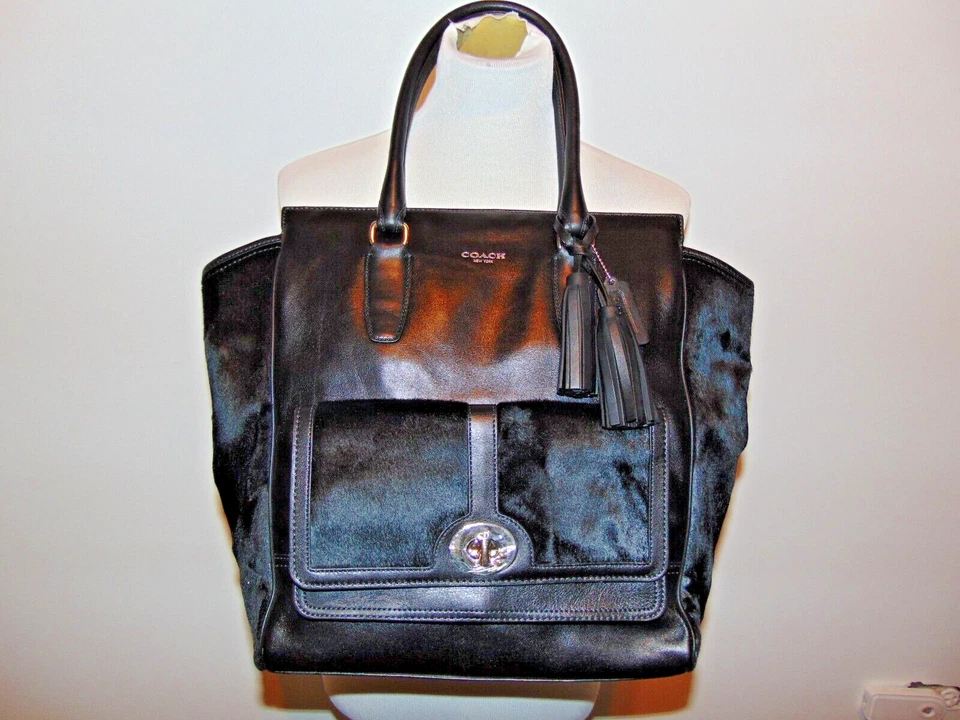 BOLSO DE HOMBRO COACH 21155 COACH LEGACY BECERRO PELO COMO NUEVO Foto 2 de 4