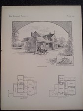 Victorian Design Architecture Country House Mansion Plans Historic 1885 #230