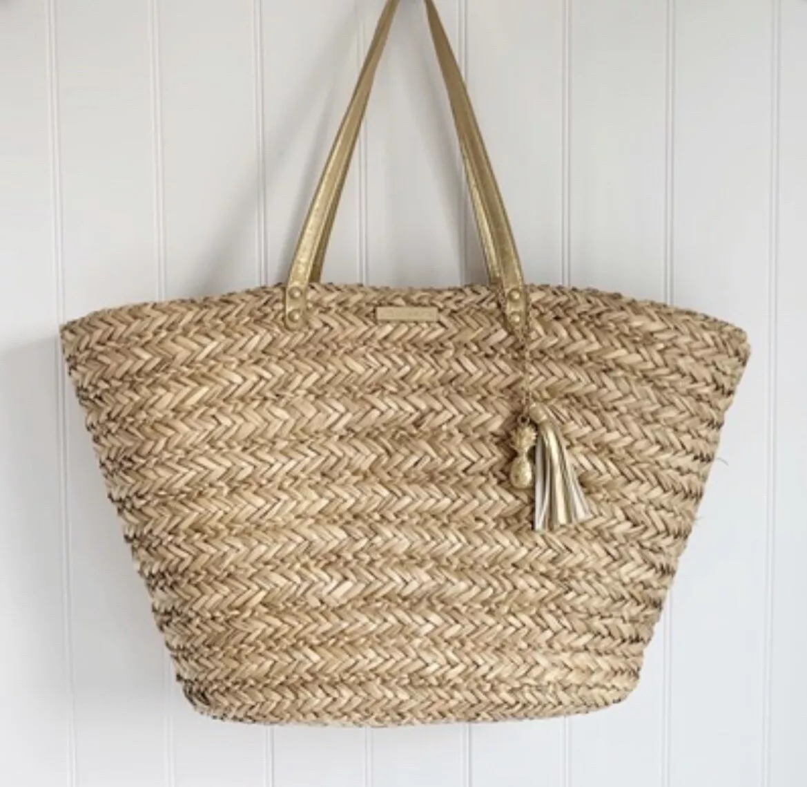 PALMITA / straw tote with leather handles – La Paso Bien