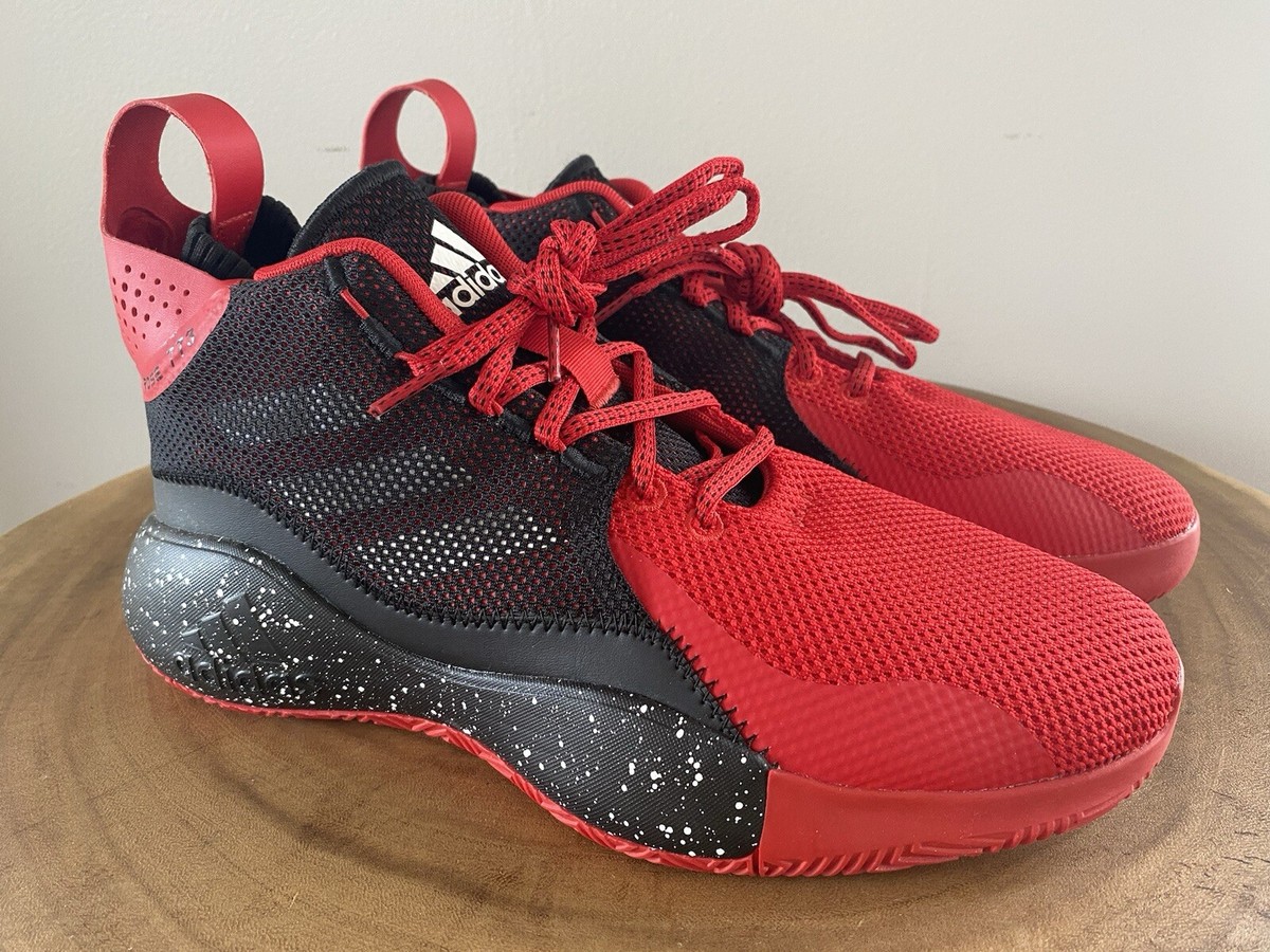 Adidas D Rose 773 Basketball Shoes Sneakers Mens SIZE 10 Black Red New