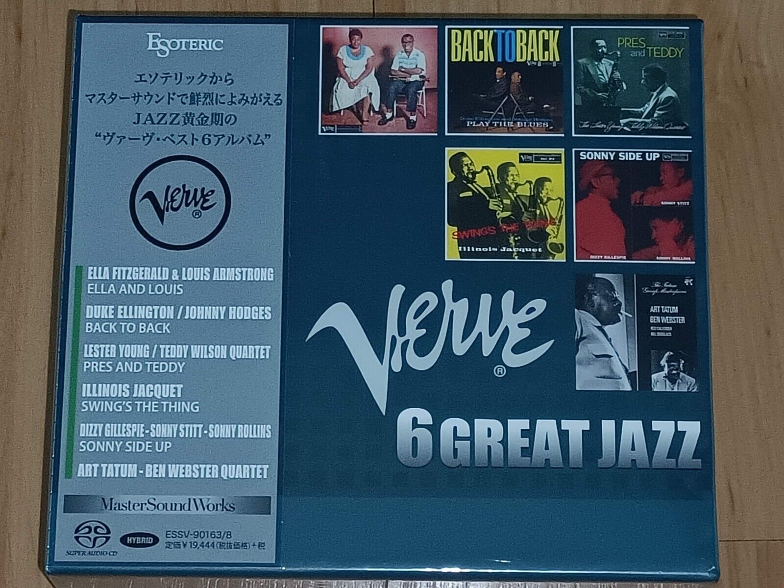 Verve 6 Great Jazz Esoteric SACD 6 Discs ESSV-90163/68 NEW