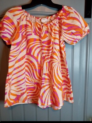 open lace back dress ZARA. Pink zigzag orange dress. Size XS (S/M)  Hibuy market