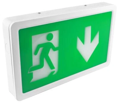 BRIGHT SOURCE DOWN EXIT LEGEND FOR 4W LED EXIT BOX - 243069