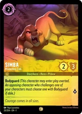 Lorcana  COLD FOIL Simba - Protective Cub  - The First Chapter # 020