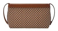 Fossil Penrose Clutch Clutch UmhäNgetasche Tasche Multi Brown Braun Creme Neu
