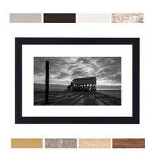 Bilderrahmen New Modern Holz MDF Fotorahmen mit Passepartout 8 Farben 29 Größen