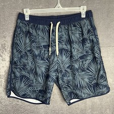 Fair Harbor Blue The Anchor 8" Swim Trunks Athletic Fit Size XL 34W-36Wx8L 