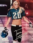 Torrie Wilson Signed 8x10 WWE In Philadelphia Eagles Jersey Photo JSA