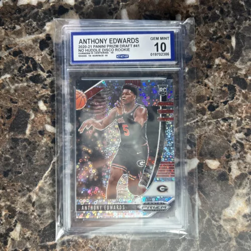 2020 Panini Prizm DP Anthony Edwards Fast Break Disco RC #41 