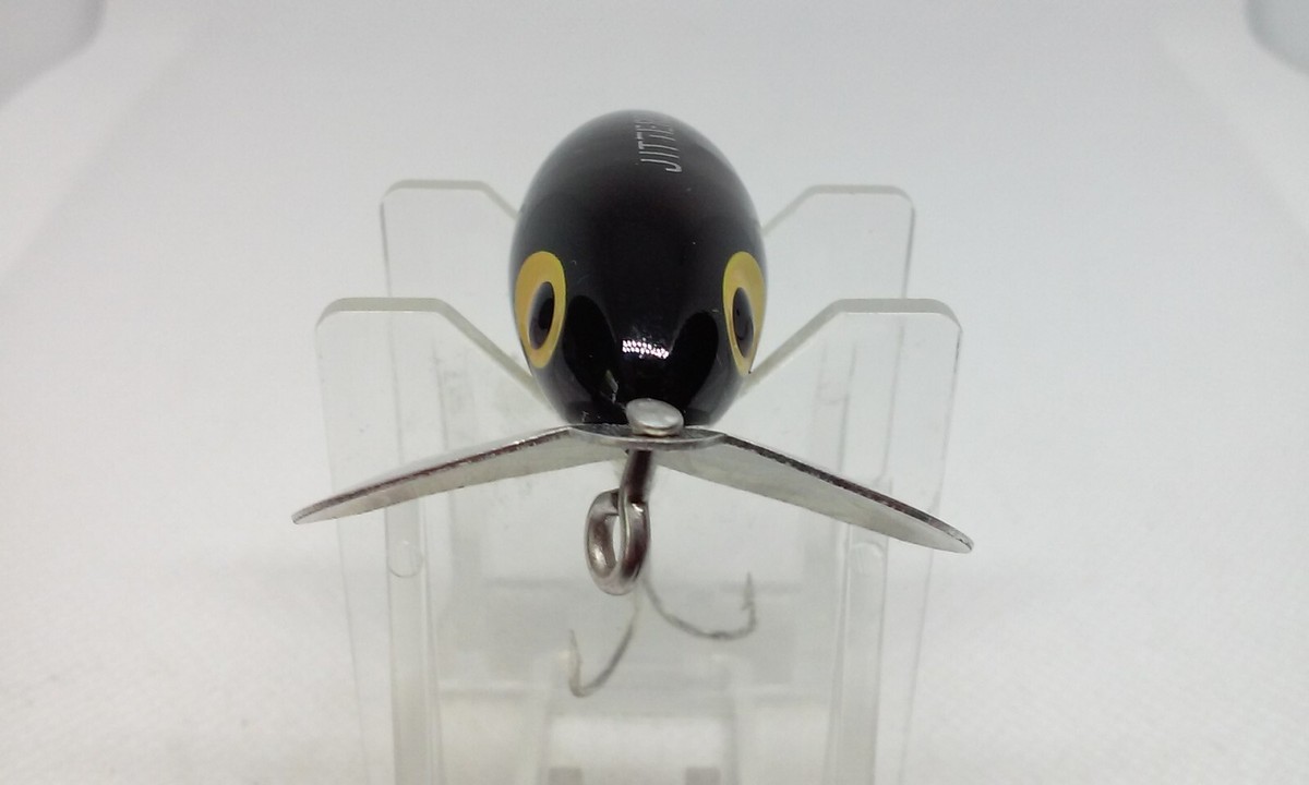 Leurre De Pêche Vintage Fred Arbogast Jitterbug - Noir - 1 3/4" - Topwater (1/4 Oz)