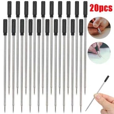 (20 Pack) Ballpoint Pen Refills for Cross Pens Medium Fine Point 1.0mm Black Ink