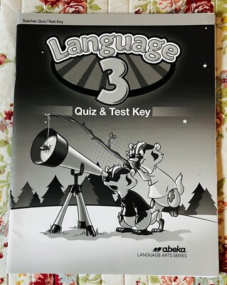 Abeka Language 3 Quiz and Test Key Fifth Edition - 3rd Grade