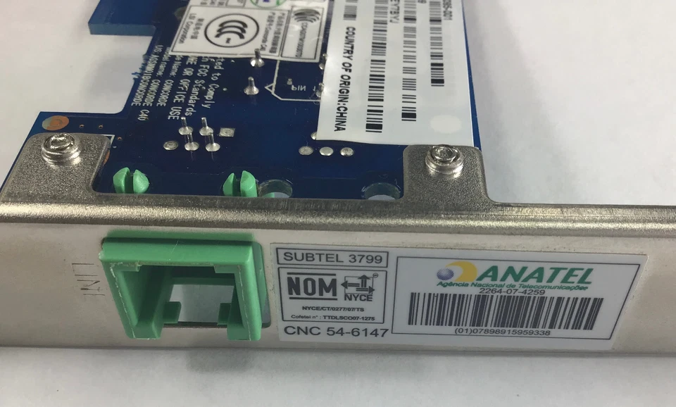 HP OEM FAX Modem Card ANATEL CONCORDE C40 503095-001 LSI CONCORDE CNC 54-6147 - Image 4 of 4