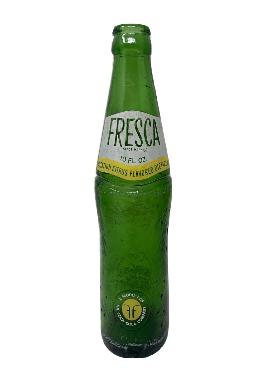 Vintage Fresca Green Textured Glass 10oz. Soda Bottle - Coca Cola