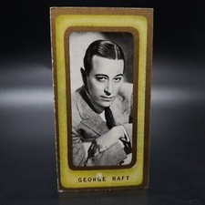 1938 Carreras Film Favourites #3 George Raft Vintage Tobacco Cigarette Card