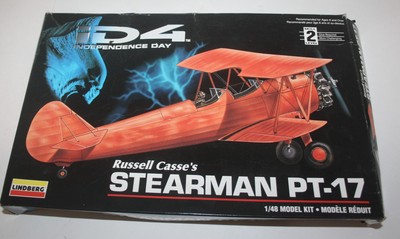 Russell Casse's Stearman PT-17 Model Kit Airplane 1/48 Scale #77314