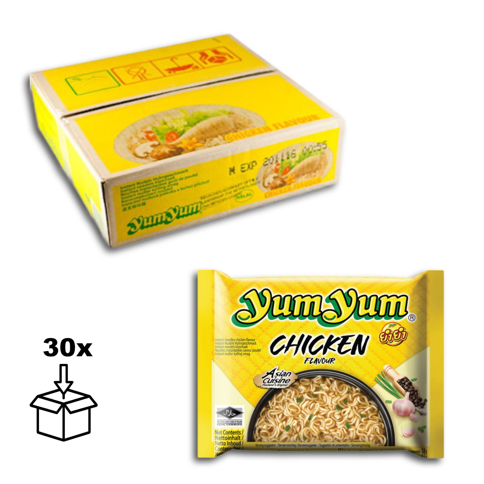 Yum Yum Instant Nudeln mit Huhn-Geschmack, 60g - Image 4