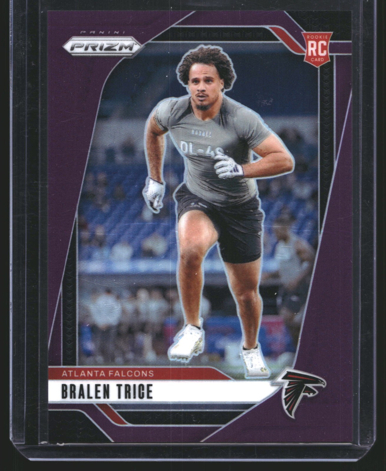 Bralen Trice 2024 Panini Prizm RC Rookie Purple SP Atlanta Falcons #/125