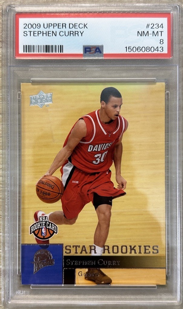 2009 Upper Deck Stephen Curry Rookie #234 PSA 8