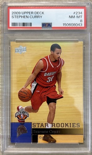 2009 Upper Deck Stephen Curry Rookie #234 PSA 8