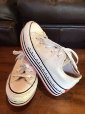 Converse Chuck Taylor All Star Lift Platform Canvas Low Top Sneakers Size 6