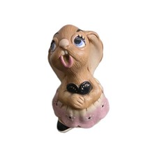 Rare Pendelfin Stoneware Rabbit Maud Pink Burnley England Very Collectable Cute
