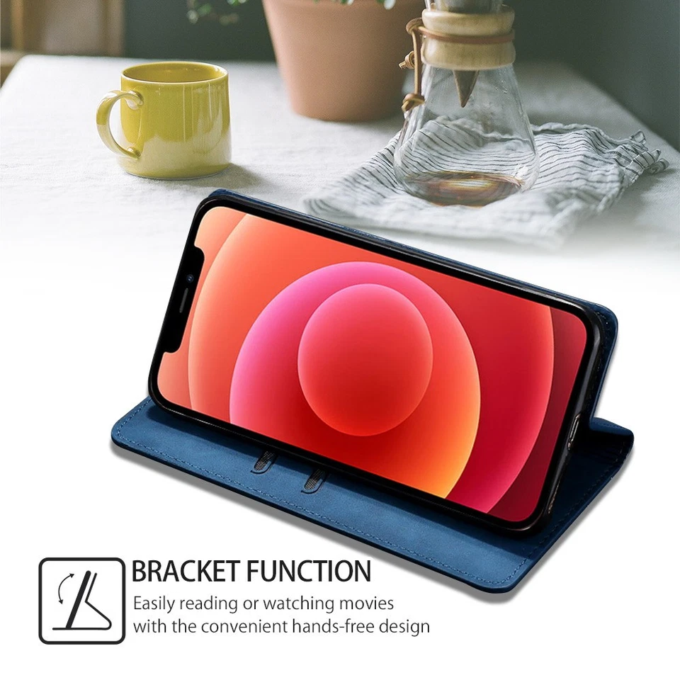 Luxury Leather Case For OnePlus 7 Pro 8 12 13 Card Holder Magnetic Phone Cover - Image 3 of 4