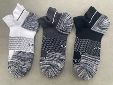 3 Pair Women's Bombas All purpose Ankle Sock Size Medium 8-10.5 White Gray Black
