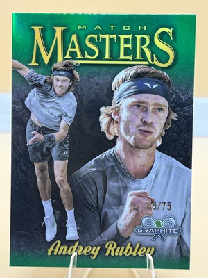 #ad 2024 Topps Graphite #MM AR Andrey Rublev Match Masters 75 $3.00