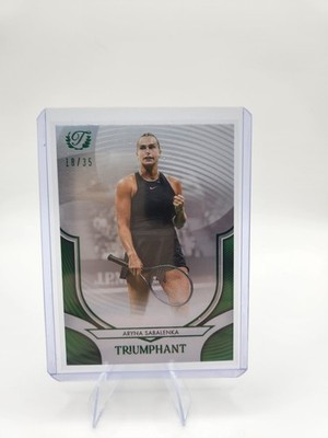 2025 Topps Triumphant - Aryna Sabalenka #9 Green Foil /35