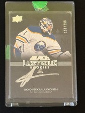 2021-22 UD UKKO-PEKKA LUUKKONEN Lustrous Black Rookie Auto /299 #LRS-UL SABRES