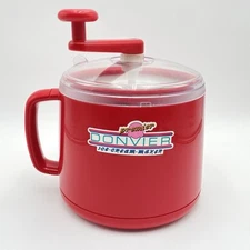 Donvier Premier Homemade Ice Cream Maker Frozen Dessert RED 1-Quart Hand Crank
