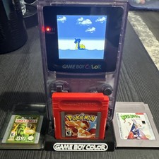 Atomic Purple Gameboy Color IPS Console Backlit LCD Screen GBC Game Boy