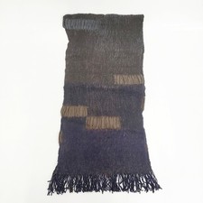 JURGEN LEHL J0194ESF72 Wool Silk Scarf stole Brown purple 5-1006T  