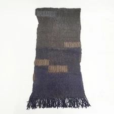 JURGEN LEHL J0194ESF72 Wool Silk Scarf stole Brown purple 5-1006T◎