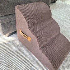 16" 3-Tier Pet Stairs Ladder Foam Dog Ramp Non-Slip Dog Steps for High Sofa Bed