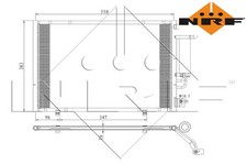 ENGINE CONDENSER AC 350396 NRF I