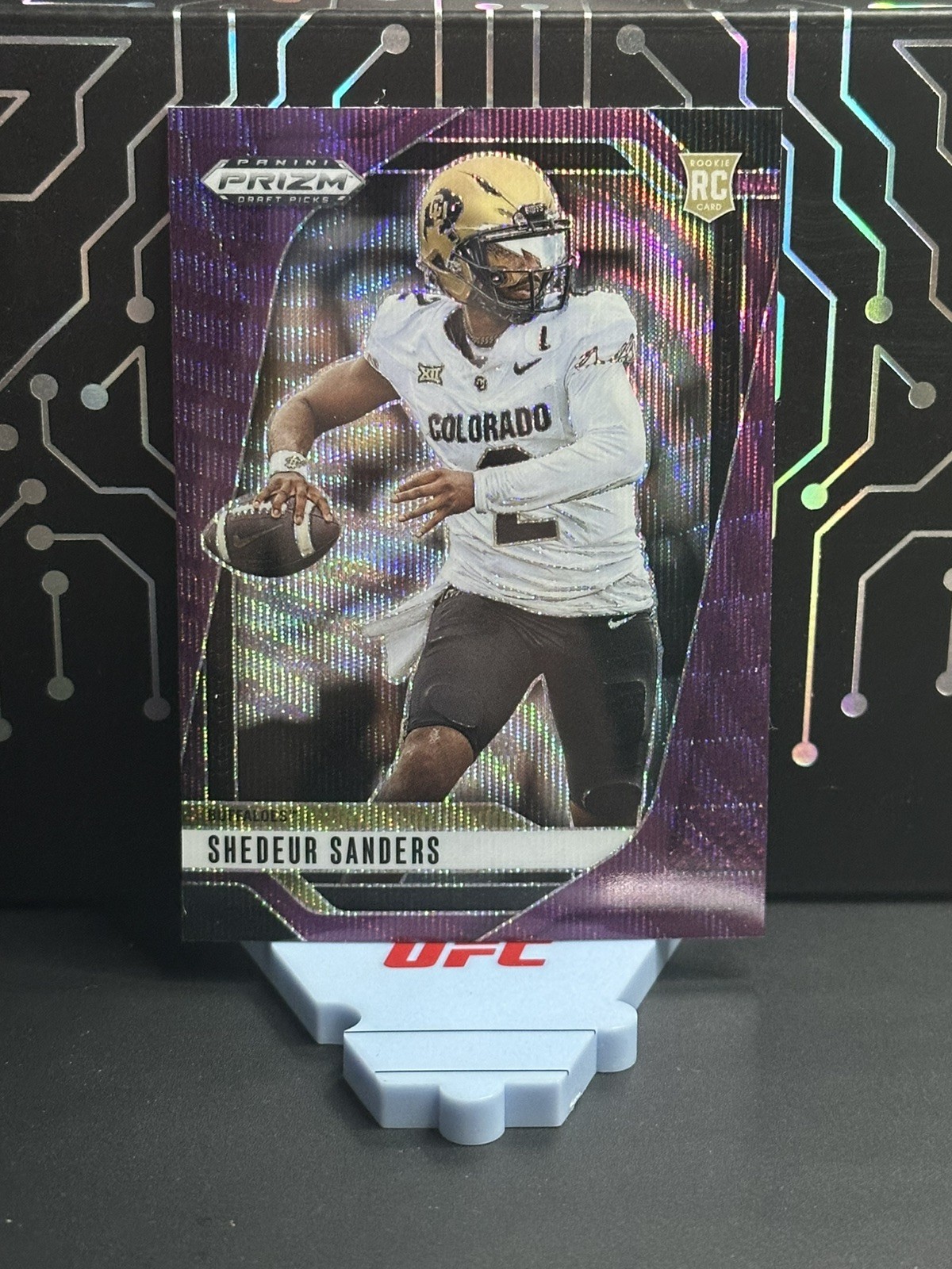 2025 Panini Prizm Draft Picks Shedeur Sanders ⌚️ #19 Prizms Purple Wave