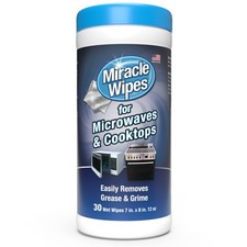 MiracleWipes for Microwaves and Cooktops, Easily Removes Food and Grime Buildup,