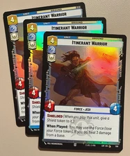 Star Wars Unlimited LOF 550 Itinerant Warrior Foil x3 Play Set