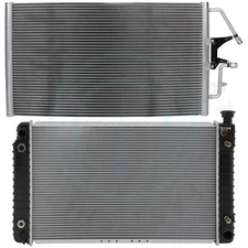 Radiator & Condenser Cooling Kit For 1996-1998 GMC C1500 Chevrolet C2500 K1500