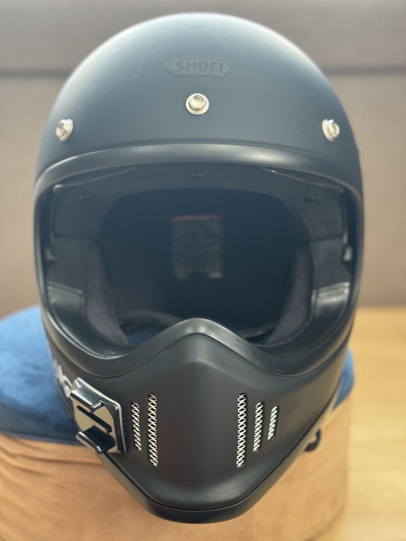 SHOEI EX-ZERO Full Face Helmet Matte Black Size S with Visor and