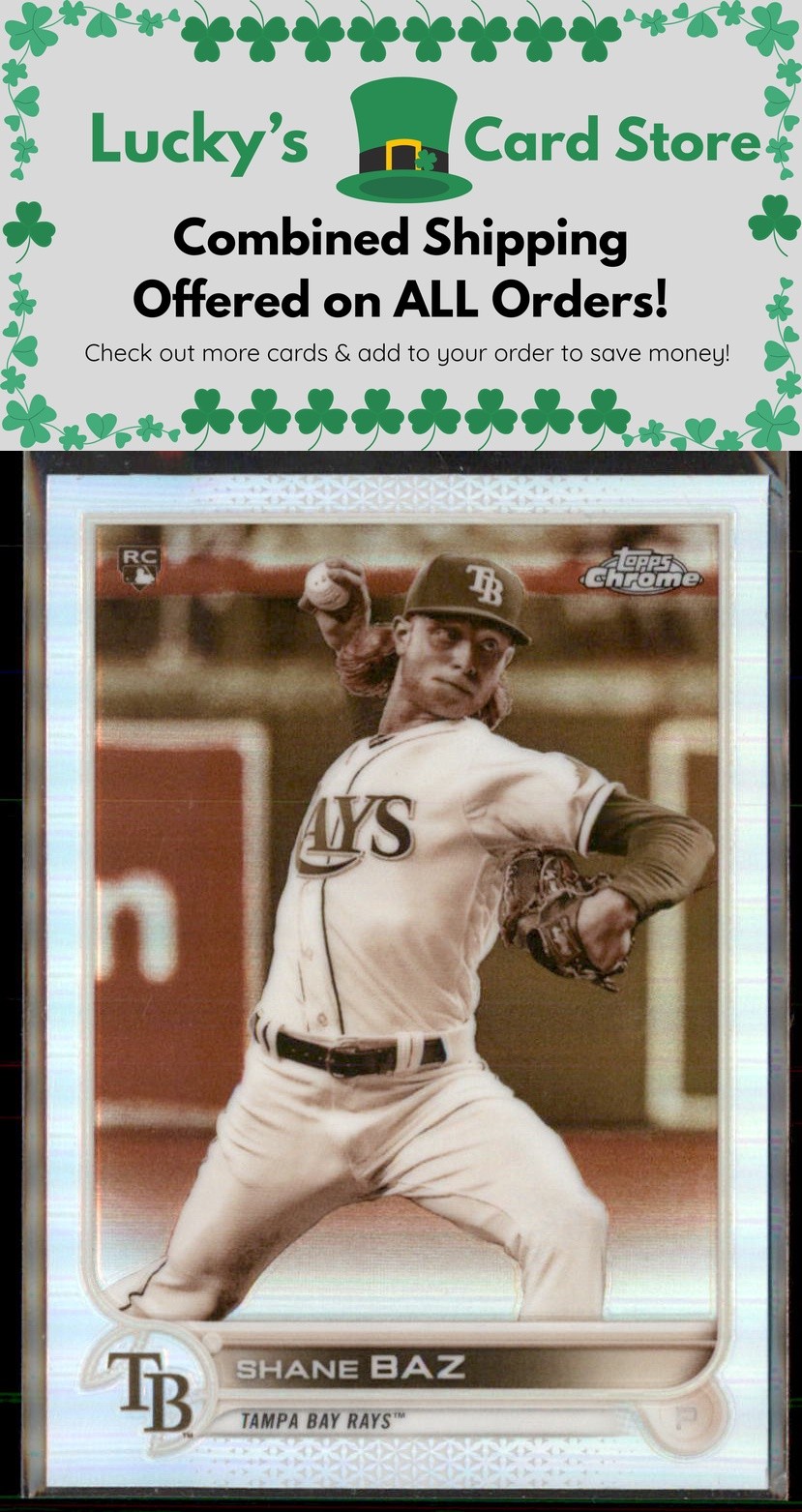 2022 Topps Chrome #201 Shane Baz Sepia Refractor Rookie RC