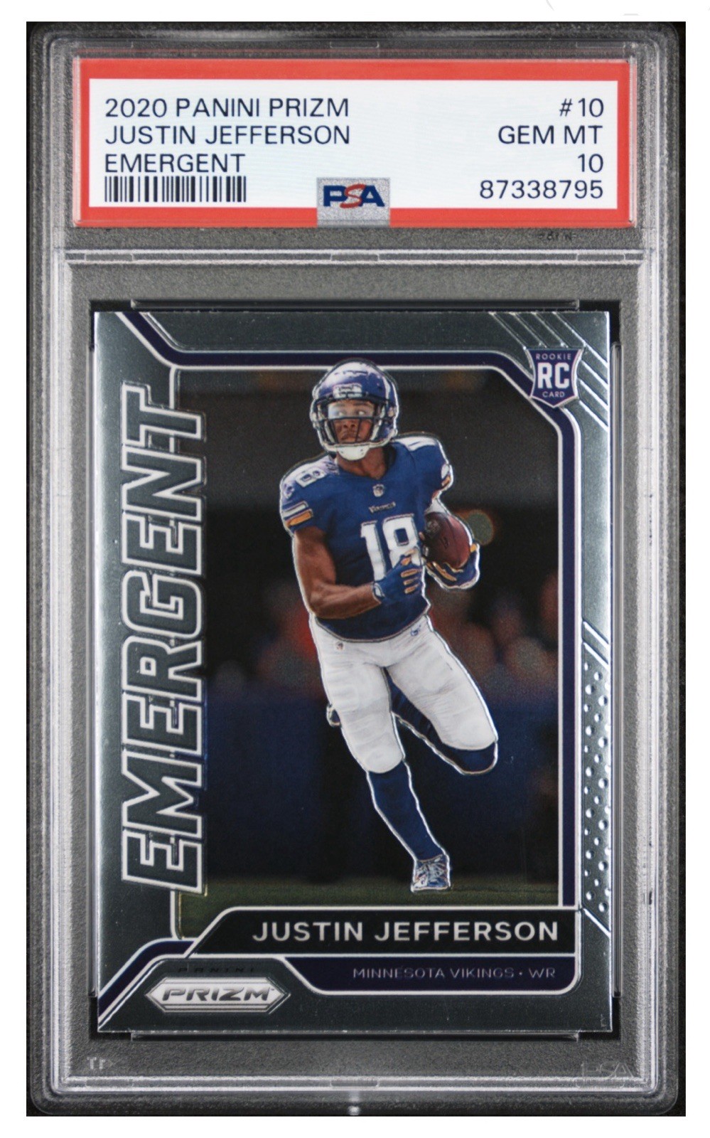 Justin Jefferson Sage Hit Premier Draft #2 Base