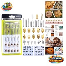 Durable Wood Burning Tool Kit: 28 Pieces for Stunning Pyrography Designs