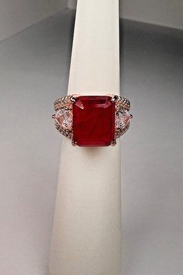 Bomb Party ring, July Birthday 2025, 'Shimmering Summer Glow' Rose gold plating