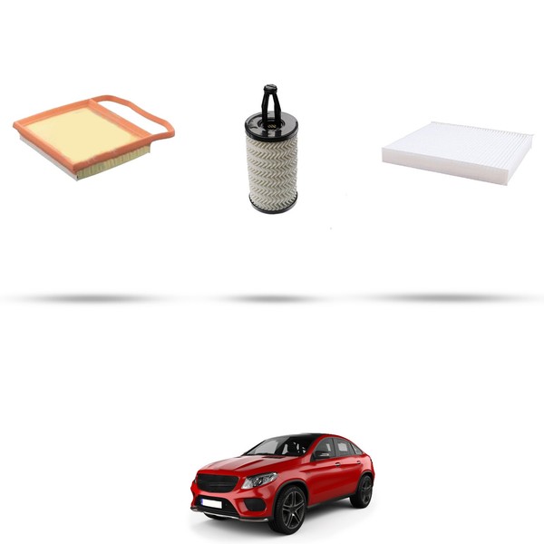 Hoffcar Wartungsset - 3 Filter Kompatibel Mit Mercedes GLE Coupe (C292) GLE 4-image